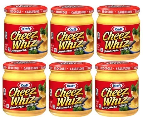 Whiz Original Cheese Dip, 15 oz Jar (Pack of 6) L8