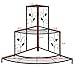 Giantex 3 Tiers Corner Shelf Metal Plant Stand, Stair-Step Style Flower Pot Display, Ladder Plant Display Rack, Quarter Round Plant Shelf for Indoor Outdoor Use
