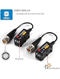 VIMVIP HD-CVI TVI AHD 1080P CVBS pasivo Balun de vídeo HD Transmisor 4 pares (UTP hasta 350 m-600 m)