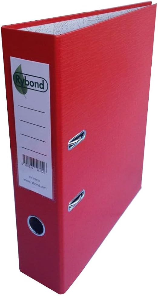 3 x Rybond Premium Lever Arch File Folder A4 Red PVC 70mm Amazon.co.uk