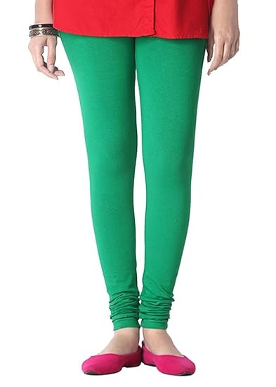 Women's Cotton Chudidar Leggings (Green)