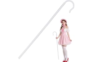 PISTHA Shepherd Staff Cane Prop Halloween Fake Cane for Adult Men Women Costume Accessory Dress Up Party 39.7 Inch