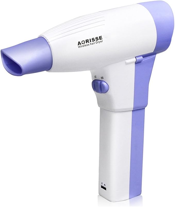 L&Z Wireless Hair Dryer, Rechargeable Lithium Battery Blow Dryer