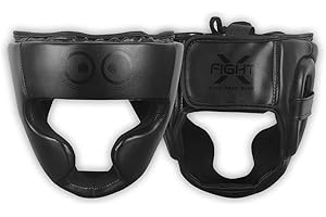FightX Kids Boxing Headgear MMA Kickboxing Muay Thai SELF Defence Training Gear for Boys and Girls Protection Synthetic Leath