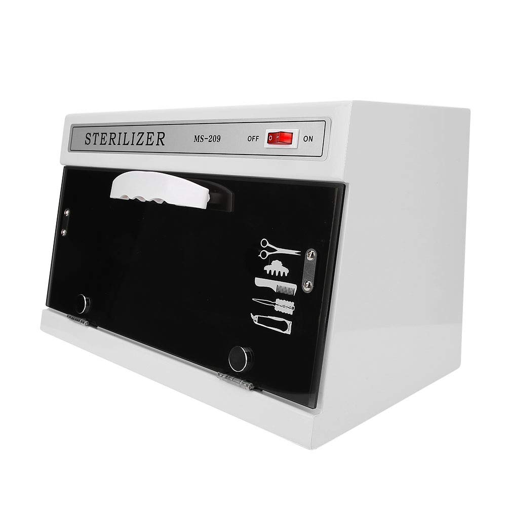 12L Nail Tool Cleaning Cabinet, Purple Lamp Cleaning Cabinet for Beauty Salon Towels Hot Scissors Tattooing Tools: Beauty