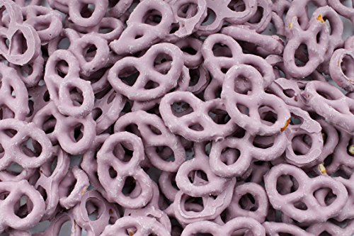 Chocolate and Yogurt Coated Covered Pretzels (1 LB, Raspberry)