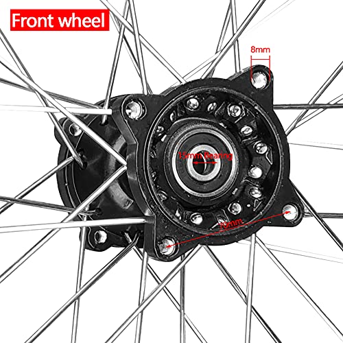 Togarhow 70/100-17inch Front Wheel Tire and Rim