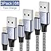 iPhone Charger Lightning Cable [3Pack 6ft],AXF Long Nylon Braided USB Fast Charging Cord Compatible with iPhone 11/11 Pro/X/Xs Max/XR / 8/8 Plus / 7/7 Plus/6/6S/SE/iPad/iPod