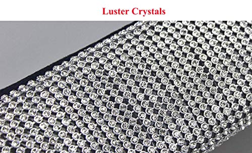 2 MLOVESIE+Leather+Crystal+Rhinestones+Universal