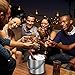 NISONG Ice Bucket, Insulated Stainless Steel Double Walled 3L Ice Bucket with Lid, Whiskey Stones and Tongs for Parties, Bar, Gatherings