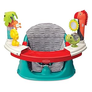Infantino 3-in-1 Grow-with-Me Discovery Seat and Booster, Baby Activity Seat, Booster Seat for Dining Table with…