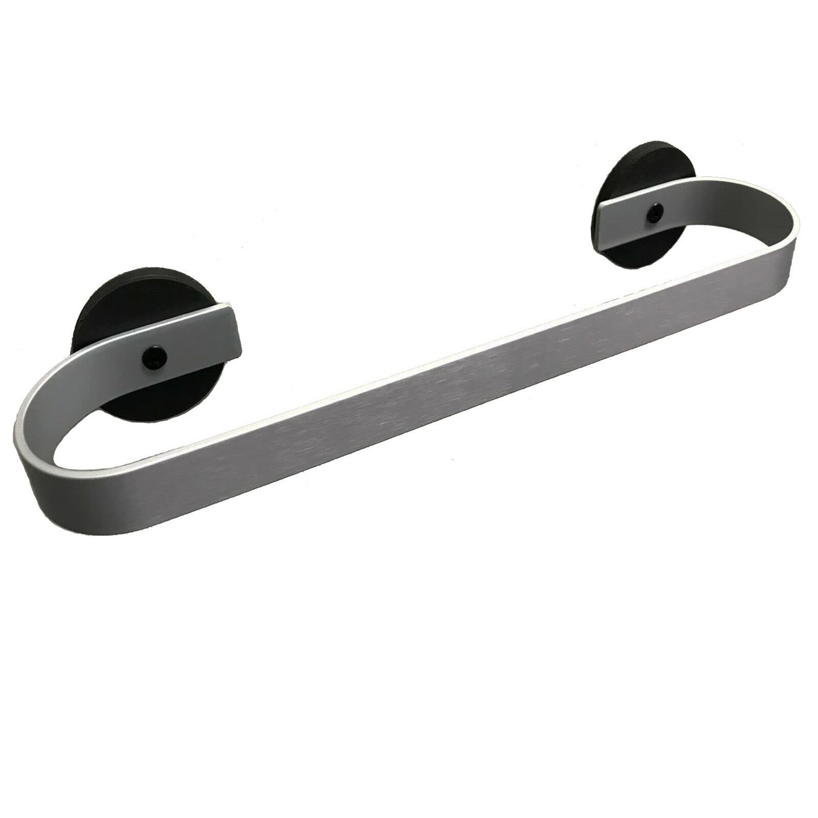 Magnetic Towel Bar Towel Holder Towel Rack Towel Hook Dish Towel Hanger - Strong Magnet Base Mount - for Refrigerator, Kitchen Sink, Stove, Dishwasher, Metal Kitchen cabinets -No Towel -（silver）