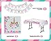 Unicorn Party Supplies Set – Serves 16 – Girls Birthday Decorations Tableware for Kids – Disposable Table Cover, Plates, Cups, Napkins, Utensils & Happy Birthday Banner – by BLUE DONKIE