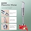 Hand-Blender-Set-6-in-1-Slaouwo-800W-Stainless-Steel-Stick-Blender-for-Soup-Electric-Hand-held-Immersion-Blender-with-Food-Processor-Beaker-Whisk-and-Milk-Frother-Anti-splash-Blades-for-Baby-Food Hand Blender Set 6 in 1, Slaouwo 800W Stainless Steel Stick Blender for Soup, Electric Hand-held Immersion Blender with Food Processor, Beaker, Whisk and Milk Frother, Anti-splash Blades for Baby Food