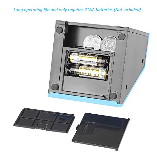 Onerbuy Novelty Face Bank Coin Eating Savings Bank Kids Money Saving Collection Piggy Bank (Blue Brick)