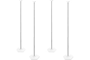 TEKXYZ Telescoping Balloon Stand Set of 4, 1.5ft to 7ft Free Adjustable Metal Balloon Column Stand for Party Decorations