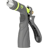 Flexzilla Metal Adjustable Pistol Grip Garden Hose Nozzle Sprayer with Durable Metal Construction &amp; Variable Water Flow