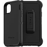 OtterBox iPhone 11 Defender Series Case - Black, Rugged & Durable, with Port Protection, Includes Holster Clip Kickstand