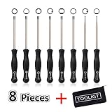 Austor 8 Pcs Carburetor Adjustment Tool with Bag for 2 Cycle Carb Engine Included 21 Teeth Splined/ 7-Teeth Splined/ Single D/ Small Head Single D/ Double D/ Pac Man/ Small Head Pac Man/Hexagon