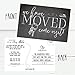 Hadley Designs Set of 50 We've Moved Postcards, Change of New Address Moving Announcements, House Warming Gifts, We Have Just Moved Note Cards, Pack of Real Estate Home Postcard Announcement