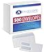 Compuchecks Double Window Envelopes #8 - Gummed, Security Business Mailing Check Envelopes - Tamper Evident, Security Tint - 500 Count – Guaranteed to fit QuickBooks Checks