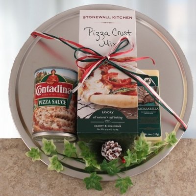 Gourmet Pizza Kit with Pizza Baking Pan