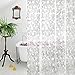 Aoohome Clear Shower Curtain Liner, EVA Bathroom Curtain 3D Cobblestone with Bottom Magnets, Rust Proof Grommets, 72x72 inch, Semi Transparent