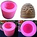 Betan Silicone 3D Screw Bee Hive Moldsoap, 3D Silicone Candle Moulds for Soap and Resin Mold