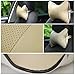Aumo-mate 2 Pcs Car Seat Neck Rest Pillow Pad Cushion (Beige)