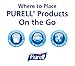 PURELL Advanced Hand Sanitizer Portable Bottles - 1 oz. Travel Sized Jelly Wrap Bottles (Case of 8) (Aloe)