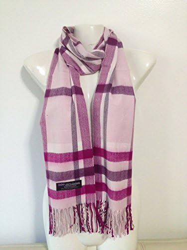 SCARF PLAID DESIGN4 COLOR PINK SUPER SOFT UNISEX