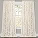 Lush Decor Belle Vintage Chic Window Curtain Panel for Living, Dining Room, Bedroom (Single Curtain), 54