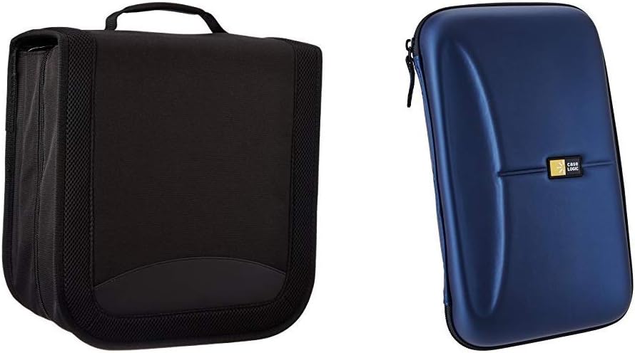 Basics YBA12128R2 Nylon CD/DVD Wallet (128 Capacity): Home Audio & Theater