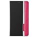 Samsung Galaxy Note 4 Case - Poetic Samsung Galaxy Note 4 Case [FlipBook Series] - [Lightweight] [Professional] PU Leather Protective Flip Cover Case for Samsung Galaxy Note 4 Black/Magenta (3 Year Manufacturer Warranty From Poetic)