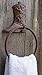 Comfify Cast Iron Cowboy Boot Hand Towel Holder | Decorative Bathroom Or Guest Hand Towel Ring | 7.1x1.8X 8.3”| Rustic Country Western Design | with Screws and Anchors