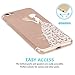 iPhone 7 Case, iPhone 8 Case, JAHOLAN Cute Design Clear Bumper TPU Soft Case Rubber Silicone Skin Cover for iPhone 7 / iPhone 8 - White Butterfly Girl
