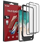 iCarez [Full Coverage Tempered Glass + Tray Installation Screen Protector for iPhone X iPhone Xs 5.8 Inch (Case Friendly) Easy Install [ 2-Pack 0.33MM 9H 2.5D]