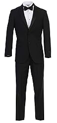 Men's Classic Black Formal Tuxedo Suit - Ultra Soft