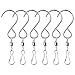 Alamic Swivel Hooks Clips for Hanging Wind Spinners Wind Chimes Hanging Plants Crystal Twisters Pots Birdcage Party Ornaments Hooks - Pack of 6
