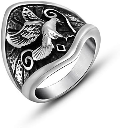 Jewelry Home Vintage Biker Eagel Style Stainless Steel Men Ring
