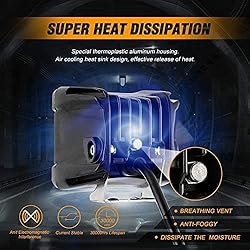 Auxbeam 3 Inch LED Cubes with DRL 2 Modes LED Light