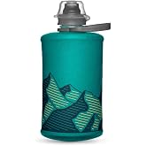 HydraPak Stow Collapsible Water Bottle (350ml, Glacier Blue) | BPA Free, Ultra Light, Spill-Proof Twist Cap, High Flow, Abrasion-Resistant, for Hiking, Camping, Backpacking, Skiing, Biking