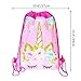 EIXJA 10 Pack Unicorn Party Bags Drawstring Birthday Party Gift Bags Unicorn Party Supplies Candy Bags Baby Shower Treat Bags Unicorn Goody Bags,10.6