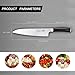 SHAN ZU Chef's Knife Razor Sharp 8’’ High Carbon German Steel Full Tang Blade Pakka Wood Handle