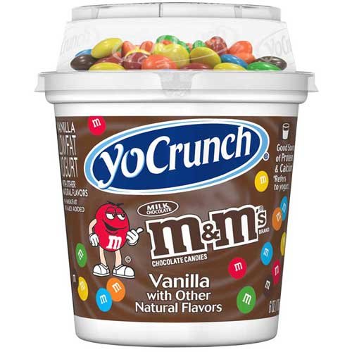 Yocrunch M and M Vanilla Yogurt, 6 Ounce -- 8 per case.