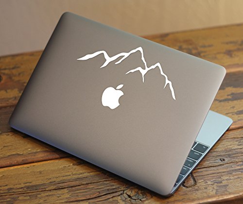 Mountain Silhouette genuine ViaVinyl decal sticker for window, Laptop and Macbook, iPad and Tablets and more! Large 6" size!