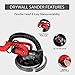 VIVOHOME Foldable 750W Electric Adjustable Variable Speed Drywall Sander Machine with Automatic Vacuum System LED Light and Tool Case