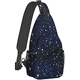 Galaxy Sling Bag Unisex Chest Bags Crossbody Backpack Sling Bags Casual Daypacks Shoulder Bag for Cycling Hiking Travel (galaxy)