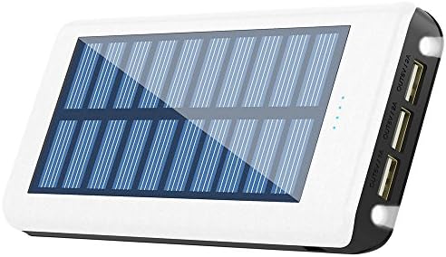 Solar Charger 24000mAh HuaF Power Bank Portable Charger Battery Pack With Dual Recharge Methods By Socket By Light For iPhone, iPad, Tablet, Samsung Galaxy, Android Phone And More