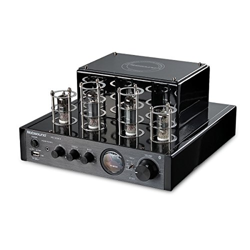 Nobsound MS-10D MKII Hybird Tube Amplifier with Bluetooth/USB/Headphone for Hi-Fi (Black)